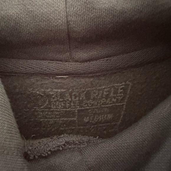 Black Rifle Coffee Gray Cropped Hoodie - Picture 4 of 8